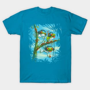 Trio of Tree Frogs Chillin T-Shirt